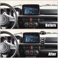 X Autohaux Multi-function Drink Cup Mount Holder Set Plastic Black For Suzuki Jimny 2019-2021