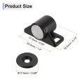 8 Pcs Cabinet Door Catch Latch Metal Magnetic Lock With Screw For Cupboard Kitchen Closet Wardrobe Black