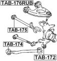 Febest Tab-176rub Rear Upper Arm Bushing 