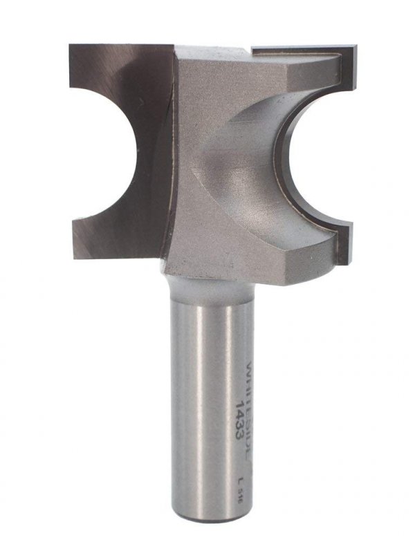 Whiteside Router Bits 1433 Half Round Bit With 3 8-inch Radius And 1-1 4-inch Cutting Length
