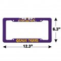 Geaux Tigers Graffiti License Plate Tag Frame
