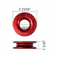 Astradepot Set Red Clevis Slip Winch Hook Wll Max 35000lbs Recovery Ring Load Capacity 41000lbs Suitable For 3 8 1 2 Inch