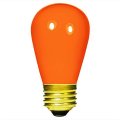 Satco S3964 11 Watt S14 Incandescent 130 Volt Medium Base Light Bulb Ceramic Orange 4 Pack 
