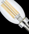 8w Led C11 Candle Light Bulb 4000k Cool White 760 Lumens Clear Finish E12 Candelabra Base Dimmable 300 Degrees Beam Enclosed 