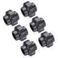 Pvc Union Pipe Fittings 1 Slip Coupling Fitting Furniture Grade Adapter For Sprinkler Tube Swimming Pool Plumbing Dark Grey 