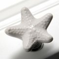 Marstree Starfish Shape Drawer Cupboard Pulls Handles Wardrobe Cabinet Door Kitchen Knobs And Pack Of 6 White 