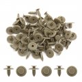 Uxcell Universal 6mm Beige Plastic Trim Rivets Buckle Fastener Clips 40pcs For Car Suv