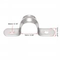 Uxcell 14mm 0 55 Rigid Pipe Strap 2 Holes Tube 201 Stainless Steel Tension Clip Clamp 16pcs