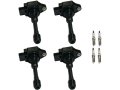 Ignition Coil And Iridium Spark Plug Kit 8-piece For 2008-2020 Nissan Rogue 2 5l 4-cylinder 