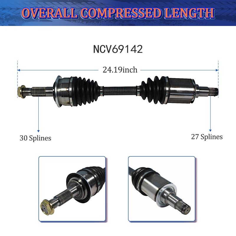Maxfavor Cv Axle Shaft Front Left Right For 1996 1997 1998 1999 2000001 2002 Toyota 4runner Limited Sr5 1995-2004 Tacoma Base