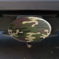 Green Camouflage Oval Tow Trailer Hitch Cover Plug Insert