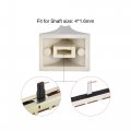 Uxcell Plastic Straight Slide Potentiometer Flat Push Knob Insert Shaft 4x1 6mm Silver Black 10pcs