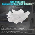Uxcell Rear Left Side Door Latch Lock Actuator Motor With Cable For Nissan Frontier 2005-2018 No 82501zp60a 82501-zp60a