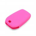 Uxcell Pink Silicone Car Remote Key Fob Cover Case For Toyota Crown Camry Corolla Rav4