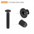 Uxcell 5 16-18x2 Flat Head Socket Cap Screws 10 9 Grade Carbon Steel Hex Countersunk Screw Bolts Fasteners Fully Threaded Black