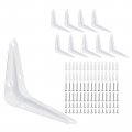 Uxcell Shelf Bracket 4 X 3 Inch 10pcs Metal Ls Floating Brackets Wall Angle Bracket Corner Brace For Wood Board Whithelf