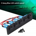 Keenso 12-24v Marine Rocker Switch Round Dash Blue Led Light Automotive Replacement Toggle Switches For Car Rv Boat Yacht