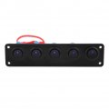 Keenso 12-24v Marine Rocker Switch Round Dash Blue Led Light Automotive Replacement Toggle Switches For Car Rv Boat Yacht