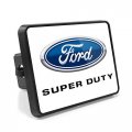 Ipick Image Compatible With Ford F-series Super-duty 2011-2016 Uv Graphic White Metal Plate On Abs Plastic 2 Inch Tow Hitch