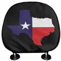 Foruidea Texas Flag Car Seat Headrest Cover Set Of 2 Pack Truck Suv Van Head Rest Protector Covers Universal Fit Cushion For