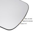 Car Rearview Left Driver Side Mirror Glass Replacement W Backing Plate Convex Non-heated White For Renault Kangoo 2008-2012