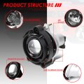 Oe Style Crystal Bumper Driving Projector Fog Light Lamps Switch Compatible With Buick Chevy Gmc Saturn Pontiac 03-18