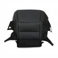 Black Leather Driver Side Bottom Seat Cover Replacement For 2013-2017 Accord 