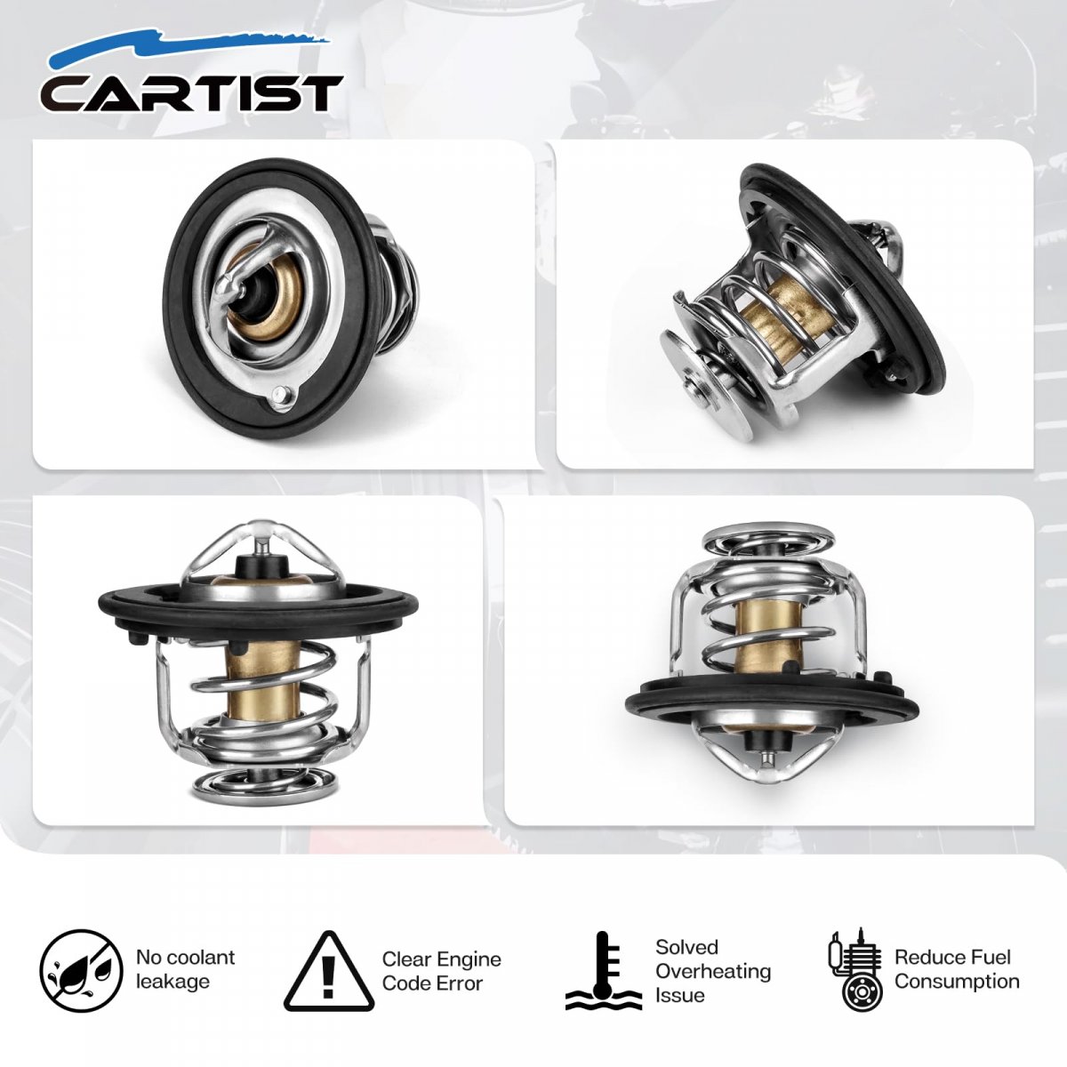 Cartist 19301-paa-306 19301-plc-315 19301-rna-315 Thermostats For 1988-2015 Honda Civic Accord Crv Crz Crx City Odyssey Prelude