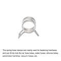 Uxcell 10pcs 7mm Spring Band Type Action Fuel Silicone Vacuum Hose Pipe Clamp Low Pressure Air Clip Nickel Plated