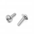 Uxcell 20pcs M6 X 20mm Silver Tone Hexagon Motorcycle License Plates Fairing Bolts Screws