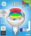 Ge Lighting Led Outdoor Floodlight Bulb Color Changing Light 7 Watt 45 Equivalent Daylight Medium Base Non-dimmable 1 Pack