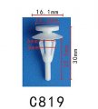 Autobahn88 Door Moulding Clip Compatible With Chrysler Oem M566719 Pack Of 20