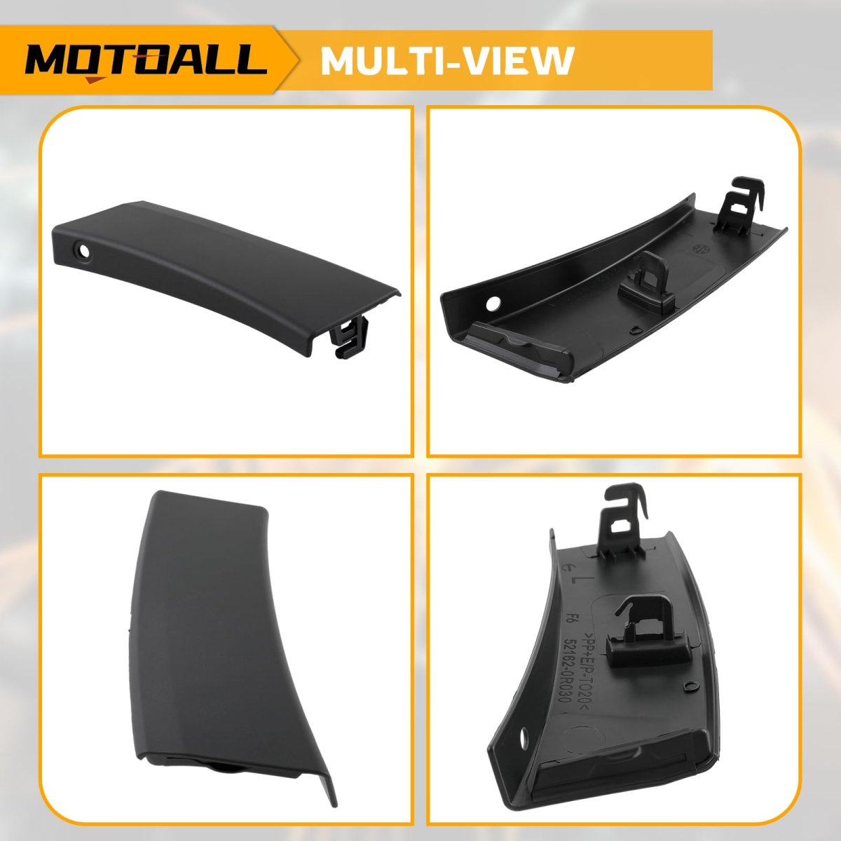 Rear Bumper Extension Molding Trim Left And Right Side 52162-0r030 Fit For Toyota Rav4 2016-2018 Replaces 52161-0r030