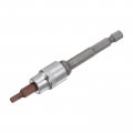 Uxcell H4 Hex Bit Socket 3 8 Square Drive Cr-v Sockets S2 Steel Bits 1 89 Length With Shank Power Drill Adapter
