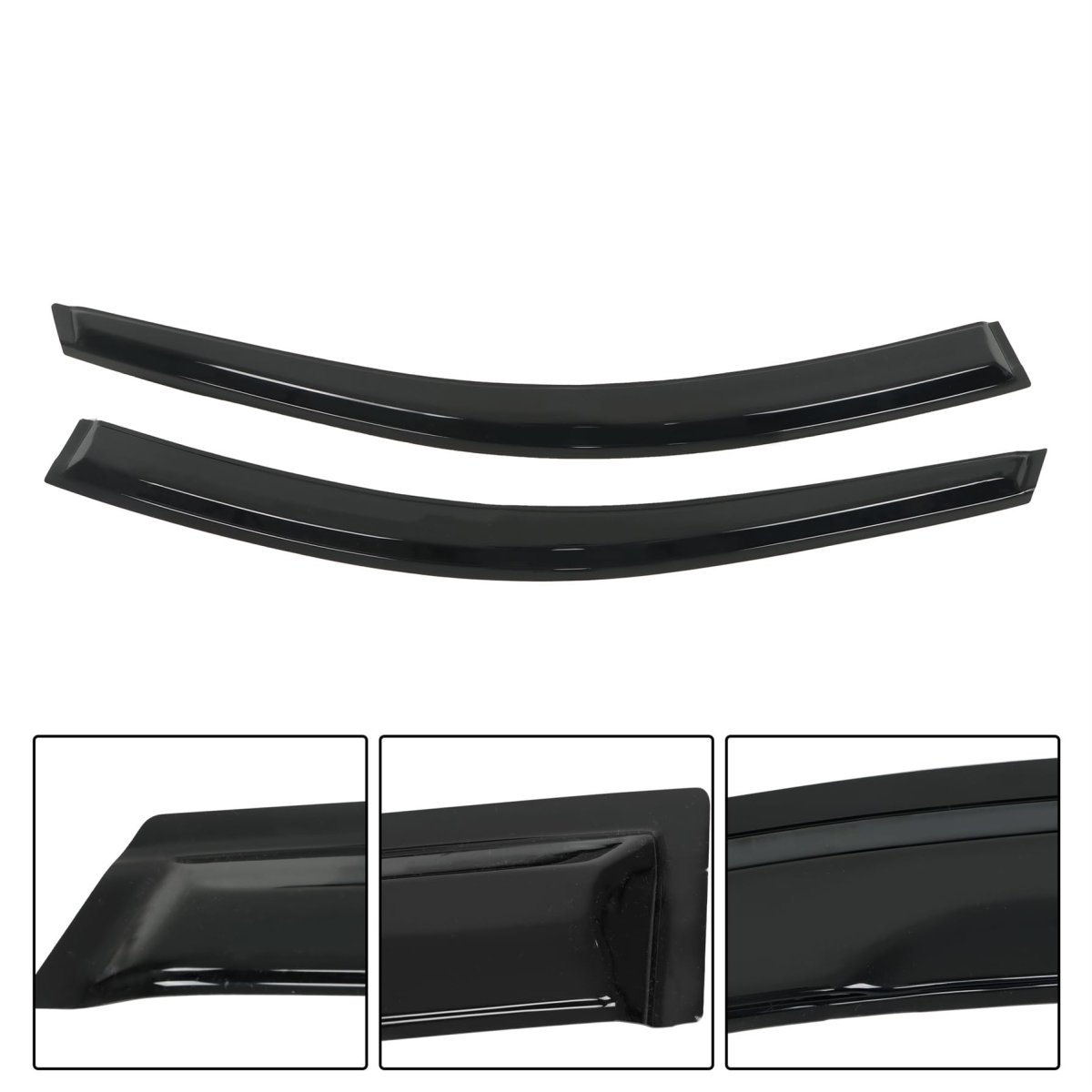 4pcs Window Visor Replacement For Cr-v 2007 2008 2009 2010 2011 Rain Guard Side Vent Deflector
