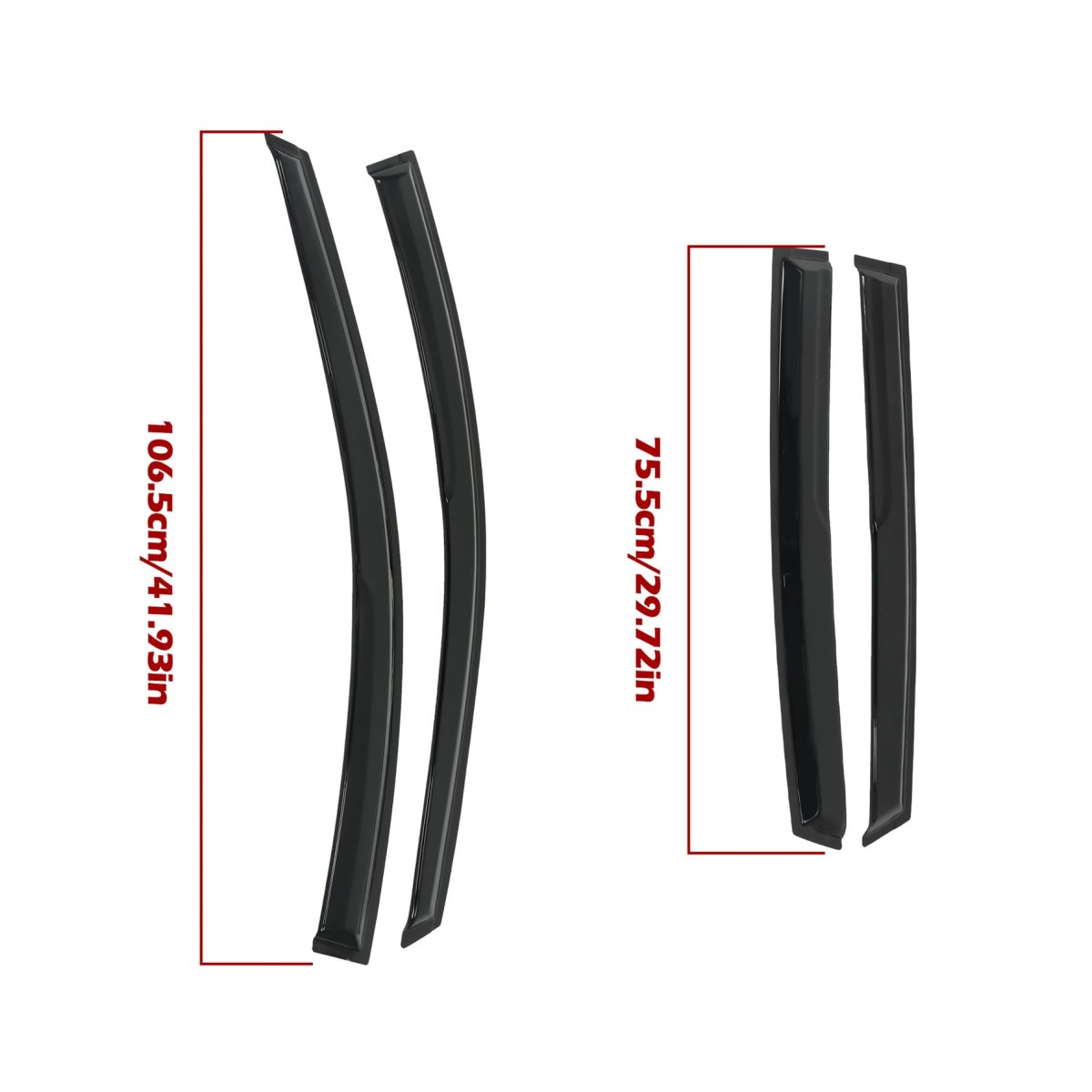 4pcs Window Visor Replacement For Cr-v 2007 2008 2009 2010 2011 Rain Guard Side Vent Deflector
