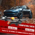Hecasa Pair Led Fog Lights For 2017-2023 Tesla Model 3 2020-2023 Y Front Bumper Lamp Clear Lens Left Right Replacement