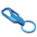 Ford Maverick Laser-etched Topographic Blue Carabiner Style Snap Hook Metal Key Chain Official Licensed 