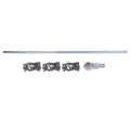 3 Black U Joint6 Steel Steering Shaft Support Kit 4 Dd Bearing 3 Heim With Bolt Replacement For Gm 