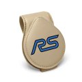 Ford Focus Rs Logo Beige Leather Magnetic Sunglass Holder Car Sun Visor Mount Clip Official Licensed 2 5 In X 3 38 