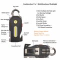Weleshei Multifunctional Flashlight 7 In1 Cob Keychain Bright Work Light Rechargeable Portable Led Sos With Bottle Opener Seat