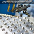 Uxcell Tap Drill Bit Set 3 16-24 Unc Straight Flute Thread And 5 32 4mm Twist Titanium Coated M2 High Speed Steel Repair