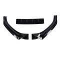 Front Bumper Lip Body Kit Sporty Appearance Lower Splitter For S4 B9 2017 2019 Car Enthusiasts Glossy Black