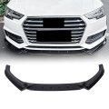 Front Bumper Lip Body Kit Sporty Appearance Lower Splitter For S4 B9 2017 2019 Car Enthusiasts Glossy Black