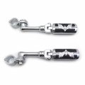 Hk Group Motorcycle Chrome Long Angled Adjustable Peg Mounting Kit Eagle Footrest For V-star Roadstar Suzuki Boulevard With 1-1