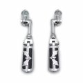 Hk Group Motorcycle Chrome Long Angled Adjustable Peg Mounting Kit Eagle Footrest For V-star Roadstar Suzuki Boulevard With 1-1