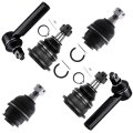 6 Piece Suspension Kit For Toyota 4runner 2010 2018 And Fj Cruiser 2010 Front Outer Tie Rod Ends Lower Upper Ball Joints 
