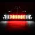 Auto Dynasty Dual Row Led Tinted 3rd Third Tail Brake Lights Lamp Compatible With Chevy Silverado Gmc Sierra 1500 2500hd 3500hd