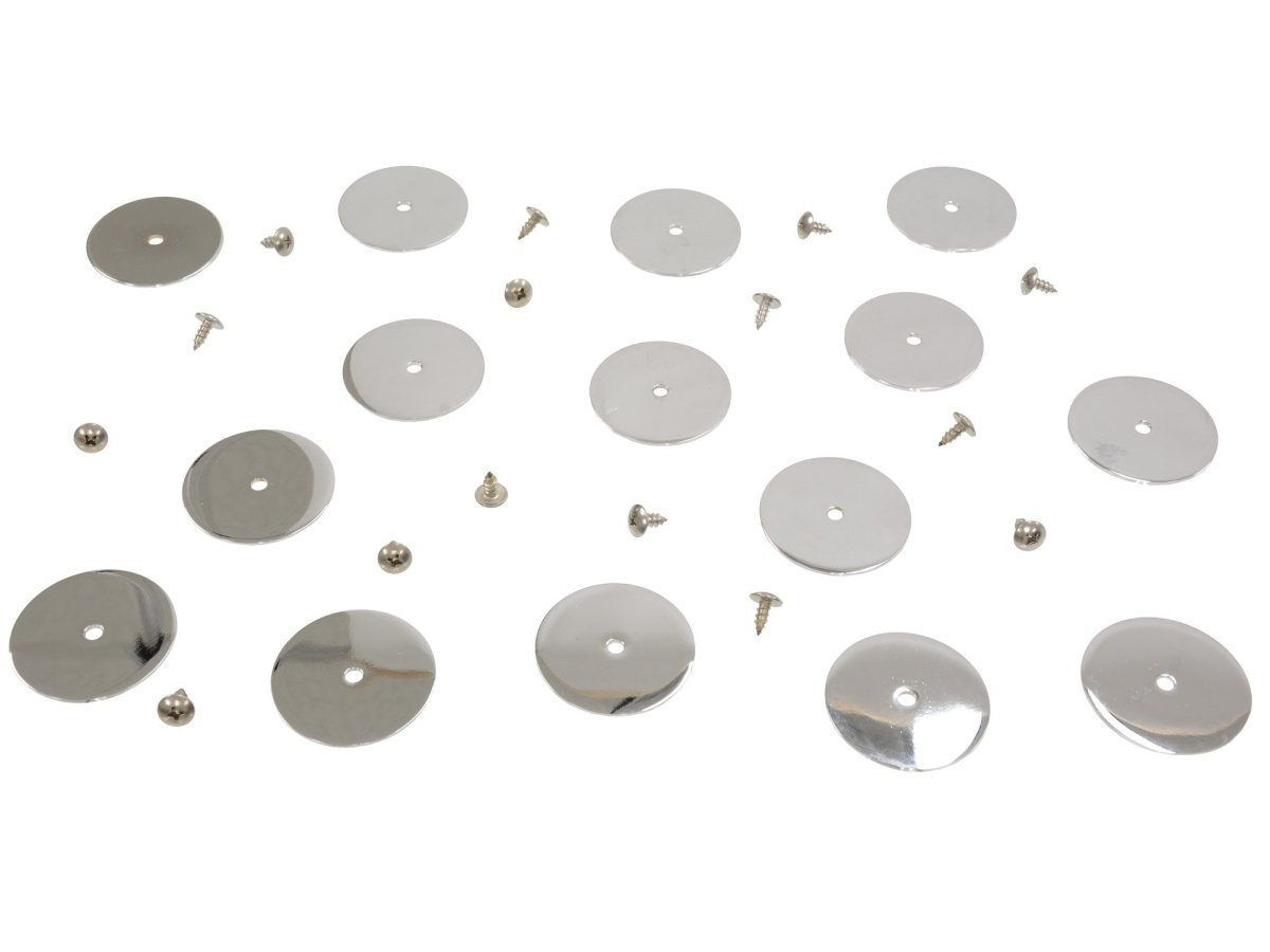 1997 2004 Corvette C5 Hood Insulator Retainer Kit 15 Chrome Washers And Stainless Steel Screws