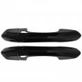 Pack Of 2 Front Left Driver And Right Passenger Side Gloss Black Exterior Door Handle Cover 